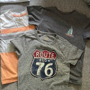 Gray and Orange Short Sleeve Tees with Classic Graphics